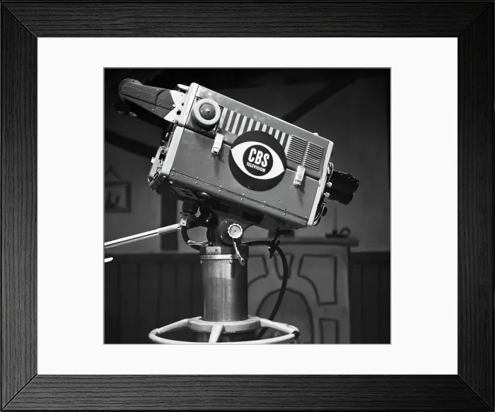 Framed Print : Television Camera