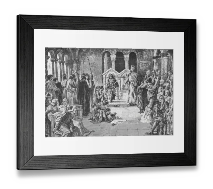 Framed Print : Henry III Refusing Demands of Henry I Framed Print : Henry III Refusing Demands of Henry I