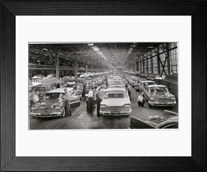 Framed Print : Final Check for Plymouth Cars Framed Print : Final Check for Plymouth Cars