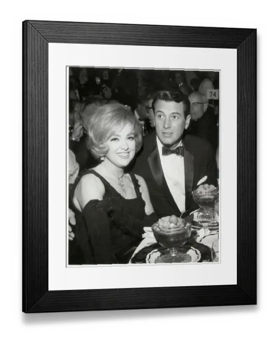 Framed Print : Rock Hudson with Edie Adams Framed Print : Rock Hudson with Edie Adams