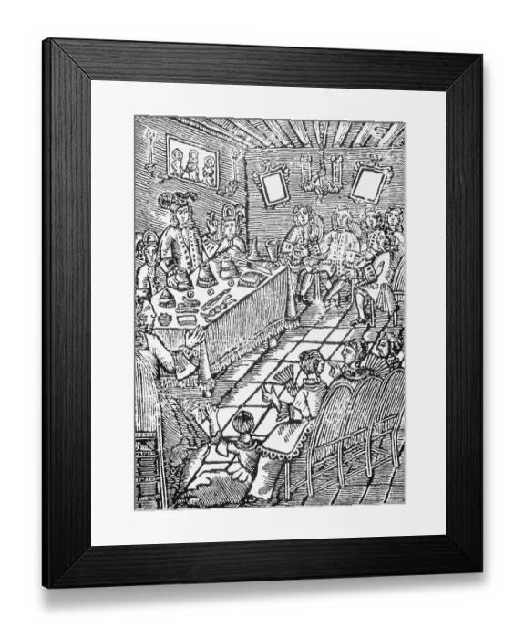Framed Print : Magician Performing Seance Framed Print : Magician Performing Seance