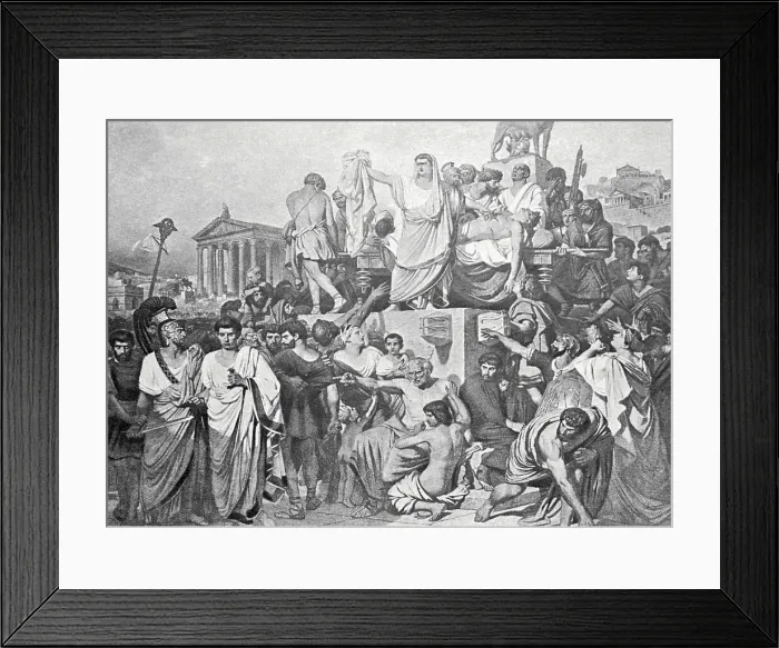 Framed Print : Mark Antony Eulogizing Julius Caesar Framed Print : Mark Antony Eulogizing Julius Caesar