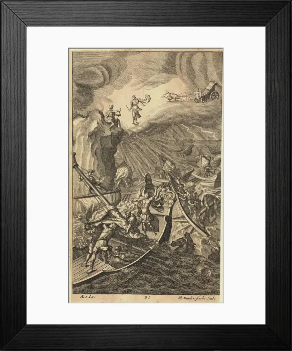 Framed Print : Soldiers Drowning at Sea Framed Print : Soldiers Drowning at Sea
