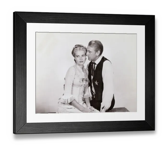 Framed Print : Gary Cooper and Grace Kelly in High Noon Framed Print : Gary Cooper and Grace Kelly in High Noon