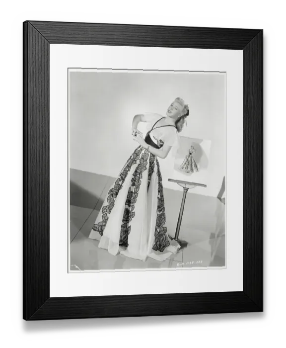 Framed Print : Ginger Rogers Wearing Gown Framed Print : Ginger Rogers Wearing Gown