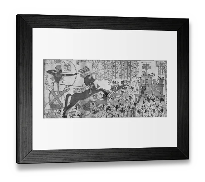 Framed Print : Egyptians Storming Fortress Framed Print : Egyptians Storming Fortress
