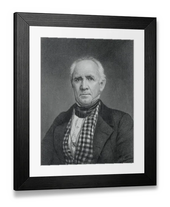 Framed Print : Portrait of Sam Houston Framed Print : Portrait of Sam Houston