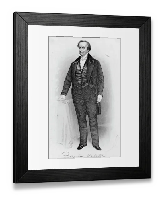 Framed Print : Steel Engraving Portrait of Daniel Webster Framed Print : Steel Engraving Portrait of Daniel Webster