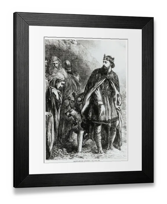 Framed Print : King Canute and His Courtiers Framed Print : King Canute and His Courtiers