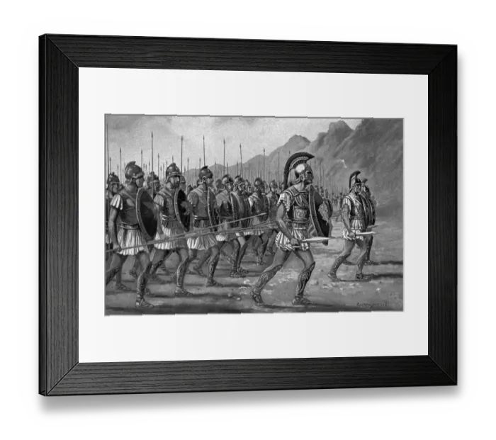 Framed Print : Macedonian Troops in Formation Framed Print : Macedonian Troops in Formation