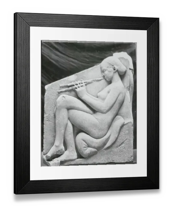 Framed Print : Girl Playing the Flute Framed Print : Girl Playing the Flute