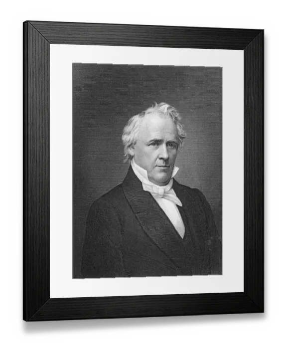 Framed Print : Portrait of James Buchanan Framed Print : Portrait of James Buchanan