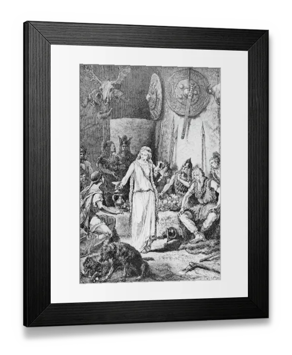 Framed Print : People Living in Ancient Gaul Framed Print : People Living in Ancient Gaul