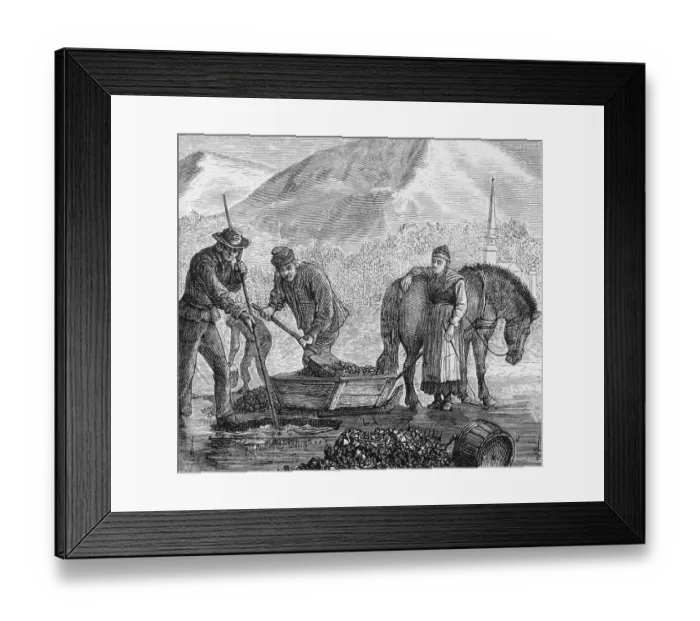 Framed Print : Swedish Peasants Mining Framed Print : Swedish Peasants Mining
