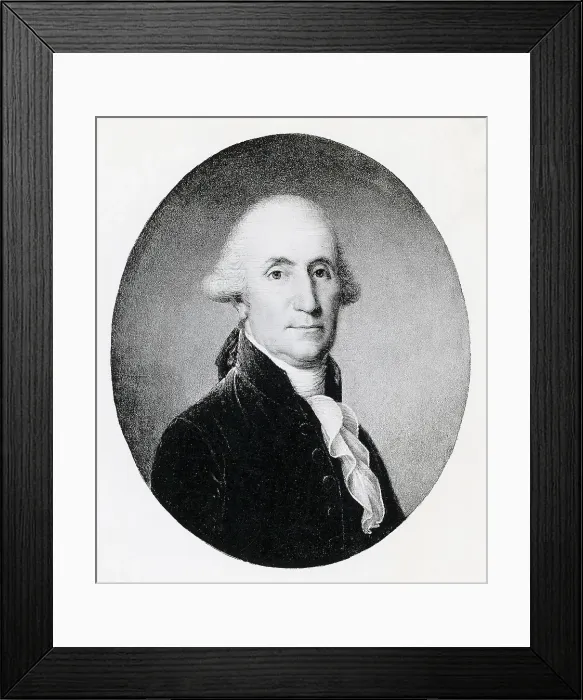Framed Print : George Washington / Miniature Paint Framed Print : George Washington / Miniature Paint