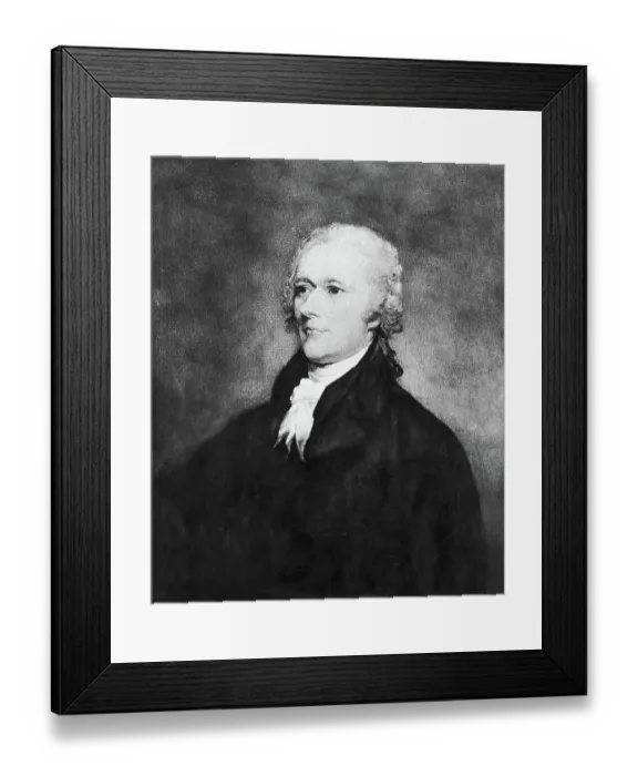 Framed Print : Engraving after Alexander Hamilton by John Trumbull Framed Print : Engraving after Alexander Hamilton by John Trumbull