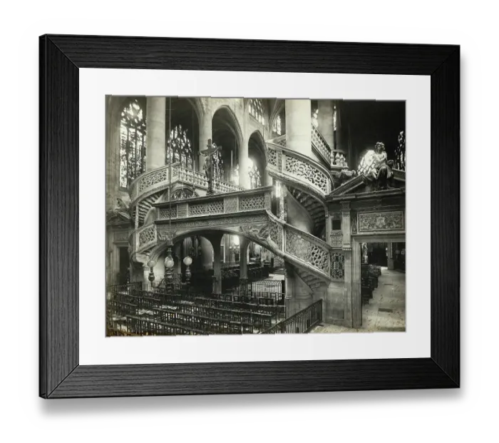 Framed Print : Interior Of Gothic Cathedral Framed Print : Interior Of Gothic Cathedral