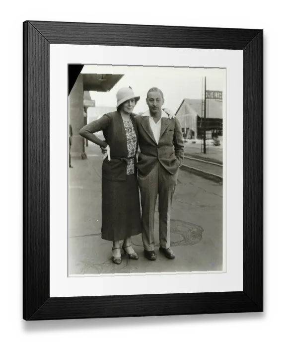 Framed Print : Ethel & John Barrymore Side-By-Side Framed Print : Ethel & John Barrymore Side-By-Side