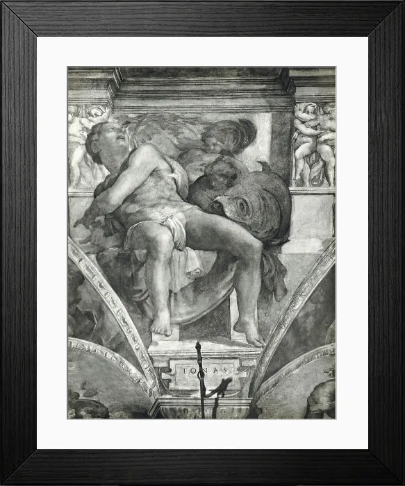 Framed Print : Sistine Chapel Ceiling / Prophet Jonas Framed Print : Sistine Chapel Ceiling / Prophet Jonas