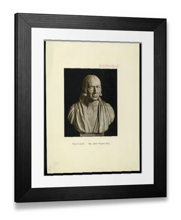 Framed Print : Bust Of Reverend John Wesley Framed Print : Bust Of Reverend John Wesley
