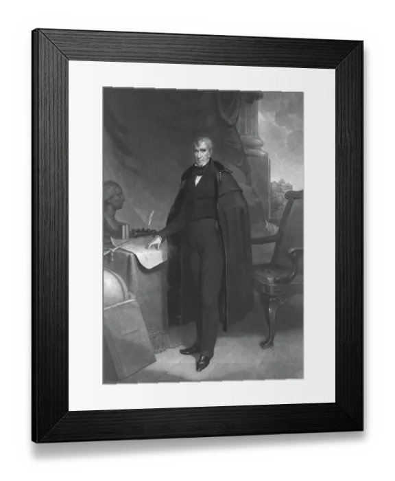 Framed Print : Full Length Portrait Of William Harrison