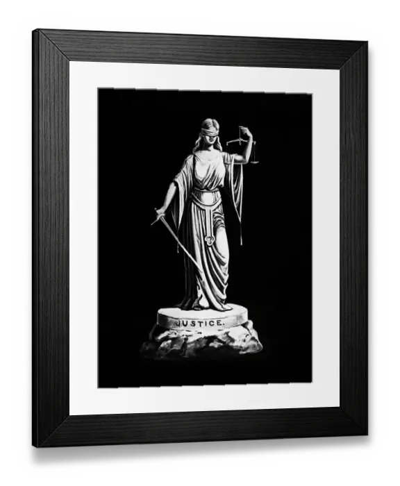 Framed Print : Figure Of Justice / After Sculpture Framed Print : Figure Of Justice / After Sculpture