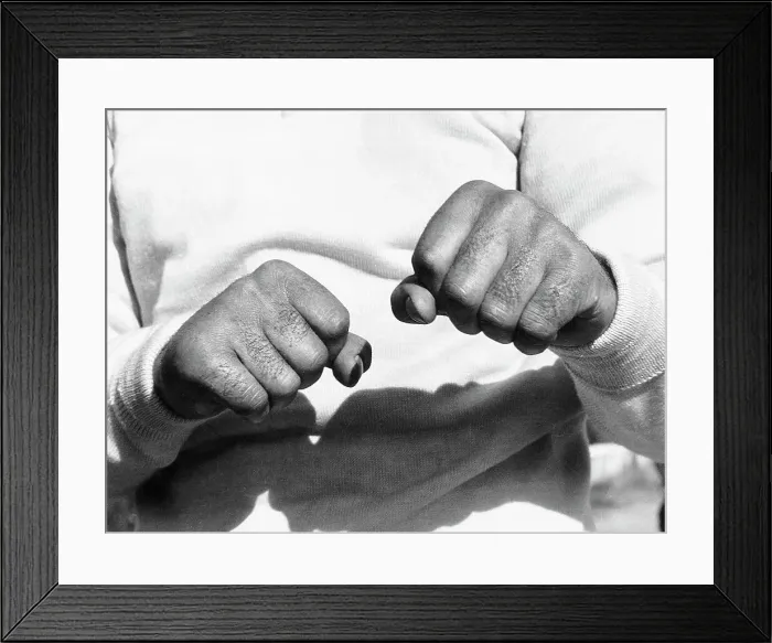 Framed Print : Close-Up Of Jack Dempsey'S Fists Framed Print : Close-Up Of Jack Dempsey'S Fists