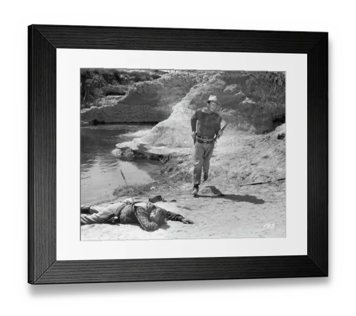 Framed Print : John Wayne & Frank Mcgrath In Hondo Framed Print : John Wayne & Frank Mcgrath In Hondo