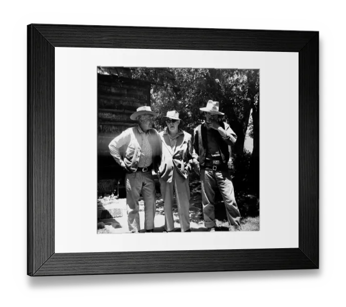 Framed Print : Ward Bond, John Ford, and John Wayne Framed Print : Ward Bond, John Ford, and John Wayne