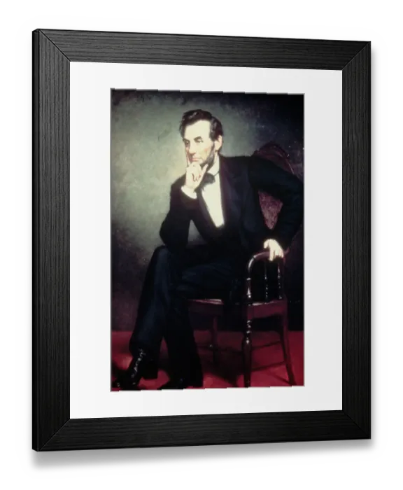 Framed Print : Abraham Lincoln by George Peter Alexander Healy