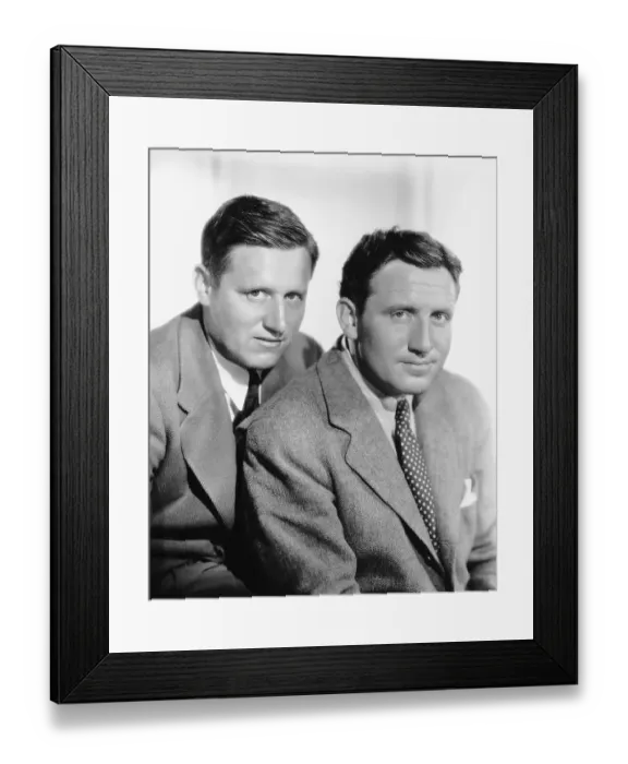 Framed Print : Spencer Tracy And Brother Carroll Framed Print : Spencer Tracy And Brother Carroll