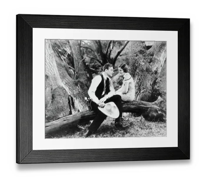 Framed Print : John Wayne & Ruth Hall In Movie Still