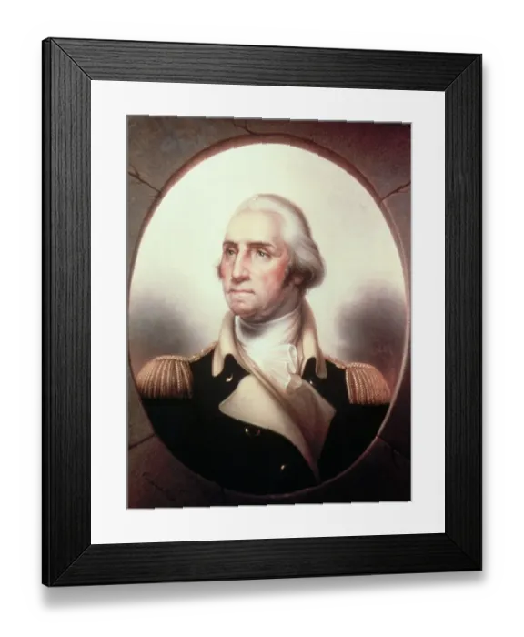 Framed Print : George Washington as Patriae Pater (ca. 1853) by Rembrandt Peale
