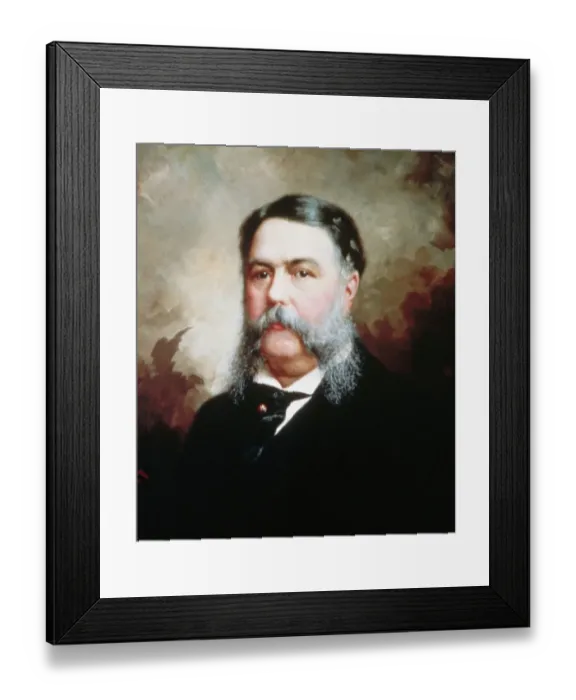 Framed Print : Painted Portrait Of Chester Alan Arthur Framed Print : Painted Portrait Of Chester Alan Arthur