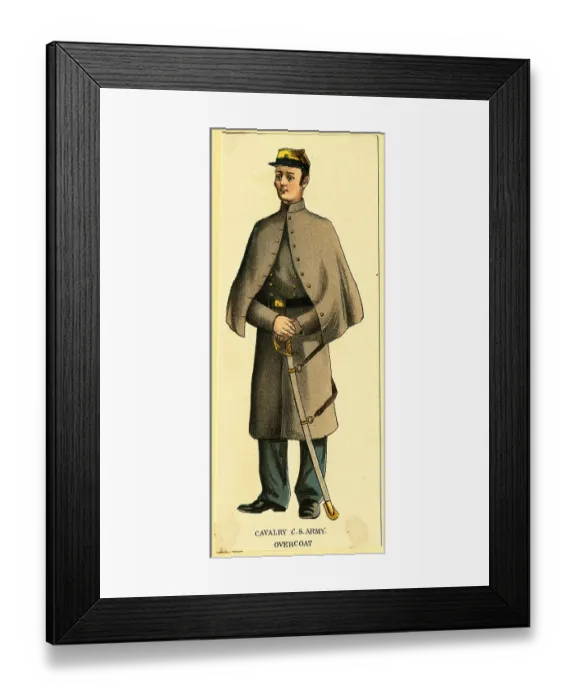 Framed Print : Cavalry Overcoat Worn During Civil War Framed Print : Cavalry Overcoat Worn During Civil War