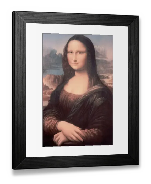 Framed Print : Printed Copy of Mona Lisa by Leonardo da Vinci Framed Print : Printed Copy of Mona Lisa by Leonardo da Vinci