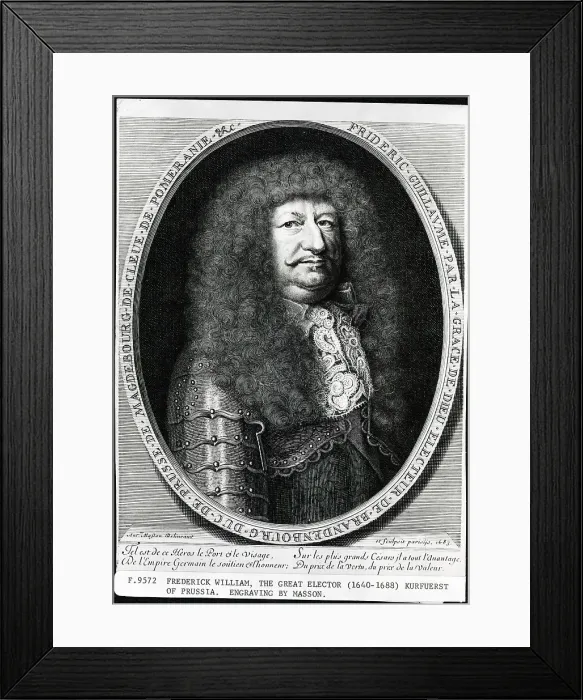 Framed Print : Frederick William / Brandenburg 17Thc;Engr Framed Print : Frederick William / Brandenburg 17Thc;Engr