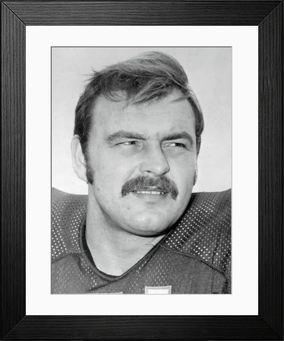 Framed Print : Portrait of Dick Butkus Wearing Football Jersey Framed Print : Portrait of Dick Butkus Wearing Football Jersey