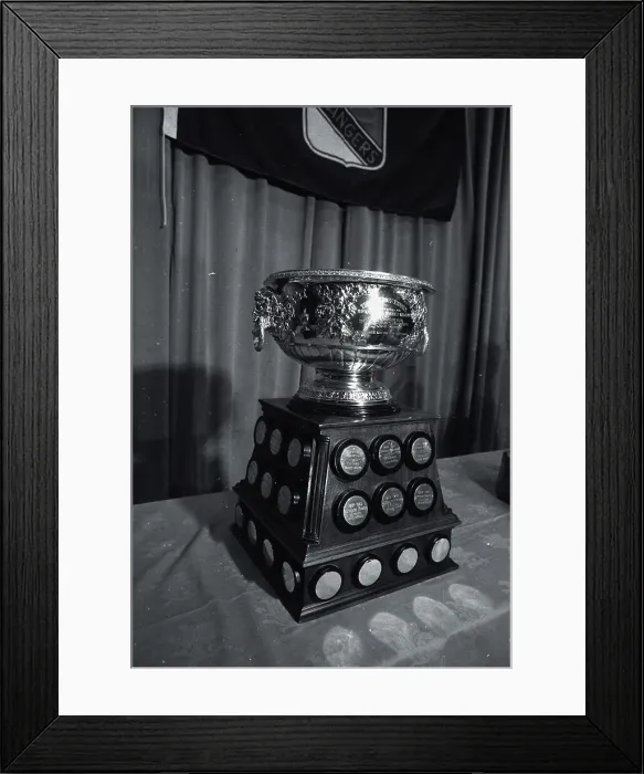 Framed Print : Hockey Trophy Standing on Table Framed Print : Hockey Trophy Standing on Table