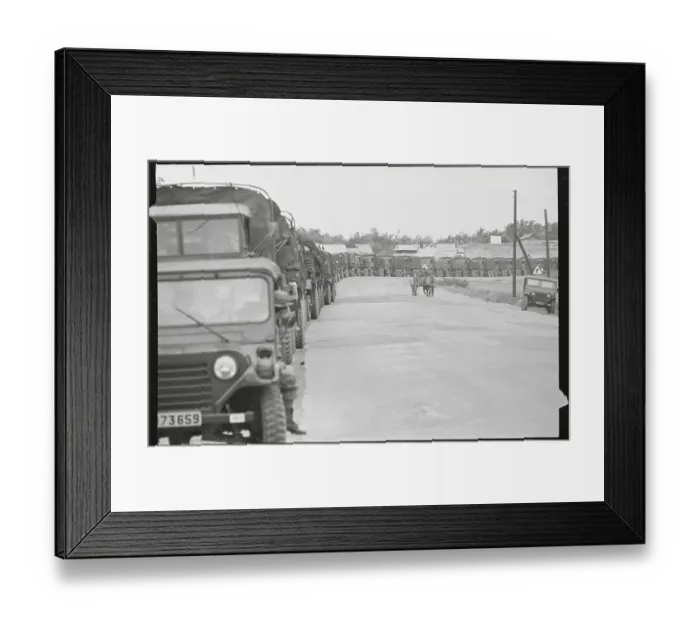 Framed Print : Military Traffic in South Vietnam Framed Print : Military Traffic in South Vietnam