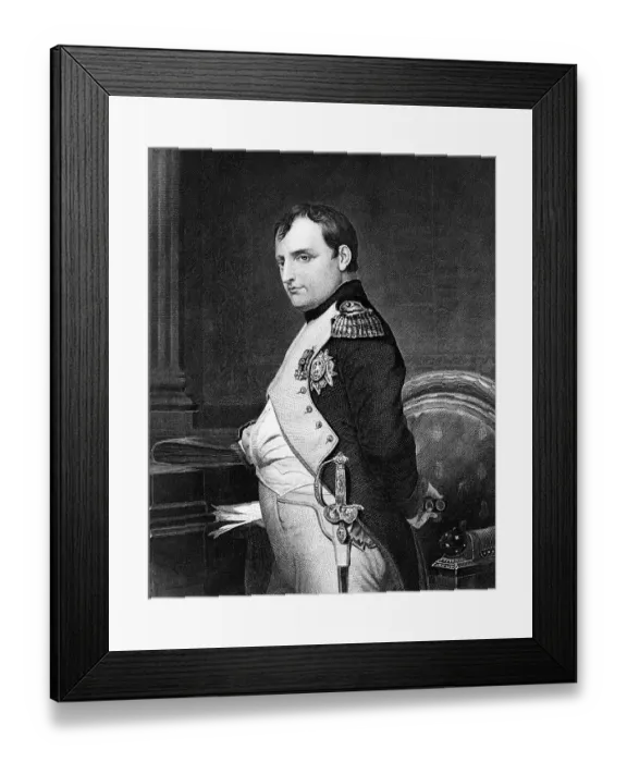 Framed Print : Engraving of Napoleon Bonaparte Framed Print : Engraving of Napoleon Bonaparte