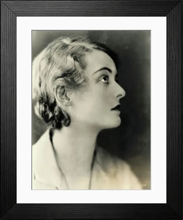 Framed Print : Profile of Very Young and Aspiring Actress Bette Davis Framed Print : Profile of Very Young and Aspiring Actress Bette Davis