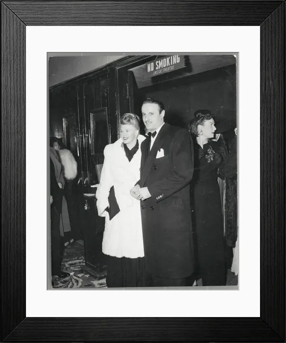 Framed Print : Ginger Rogers with John Briggs Framed Print : Ginger Rogers with John Briggs