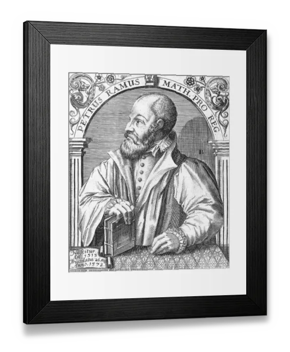Framed Print : Engraving of Petrus Ramus Framed Print : Engraving of Petrus Ramus
