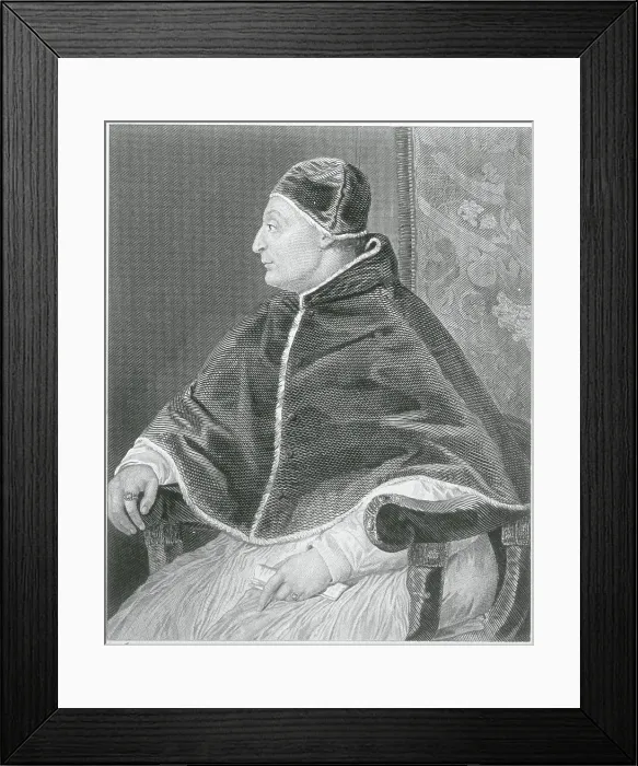 Framed Print : Profile Drawing of Pope Sisto IV