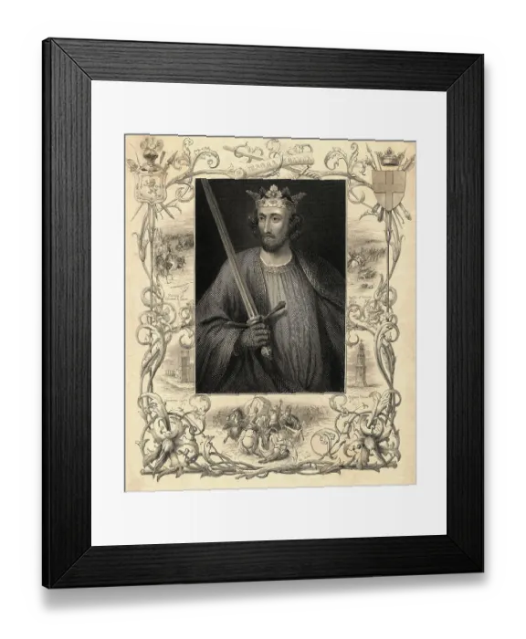 Framed Print : Portrait of King Edward I Framed Print : Portrait of King Edward I