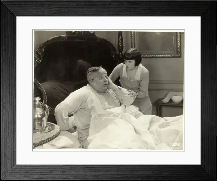 Framed Print : Portrait of Fatty Arbuckle in Unknown Movie Scene Framed Print : Portrait of Fatty Arbuckle in Unknown Movie Scene
