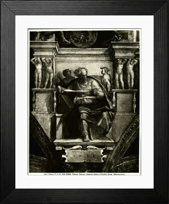 Framed Print : Sketch of The Prophet Joel