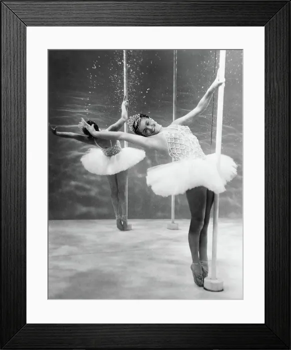 Framed Print : Esther Williams Posing in Ballerina Costume