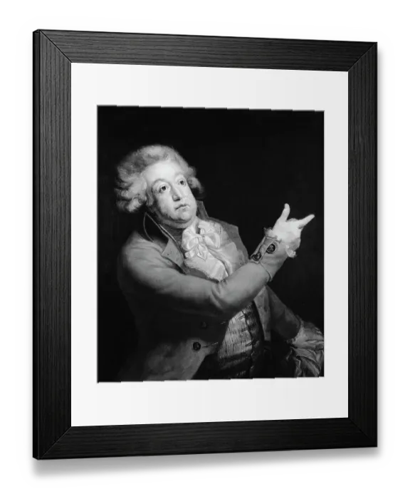 Framed Print : Portrait Painting of Honore Gabriel Riqueti, Comte de Mirabeau